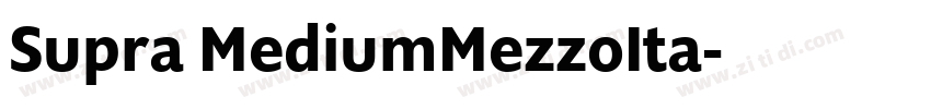 Supra MediumMezzoIta字体转换